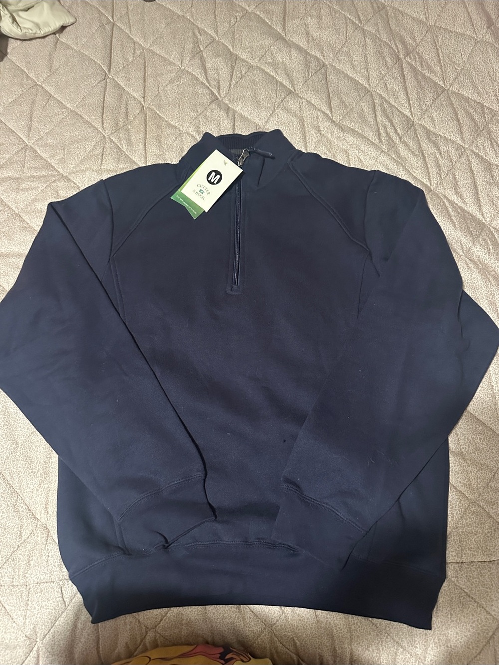 Cutter & Buck Navy Quarter-Zip Pullover Sweater